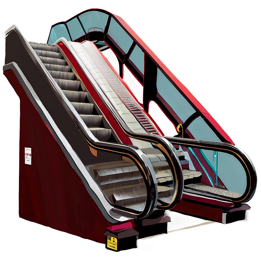 Multi-level Mall Escalator Png Ews PNG