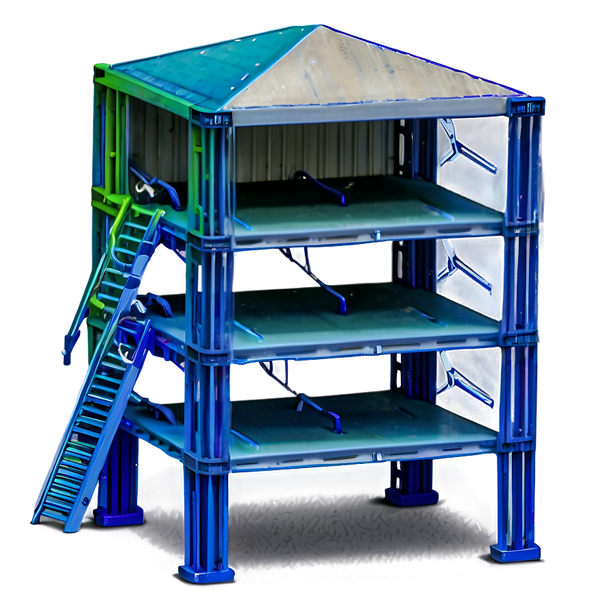 Multi-level Warehouse Structures Png 06122024 PNG