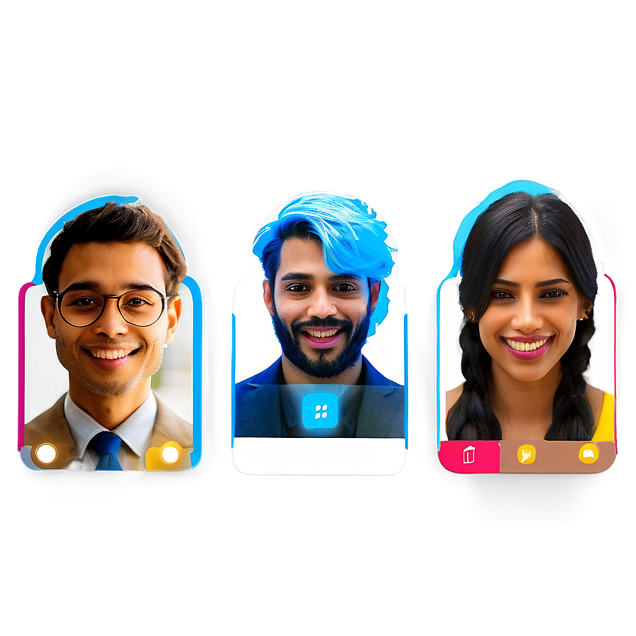 Multi-person Video Call Png Kbt16 PNG