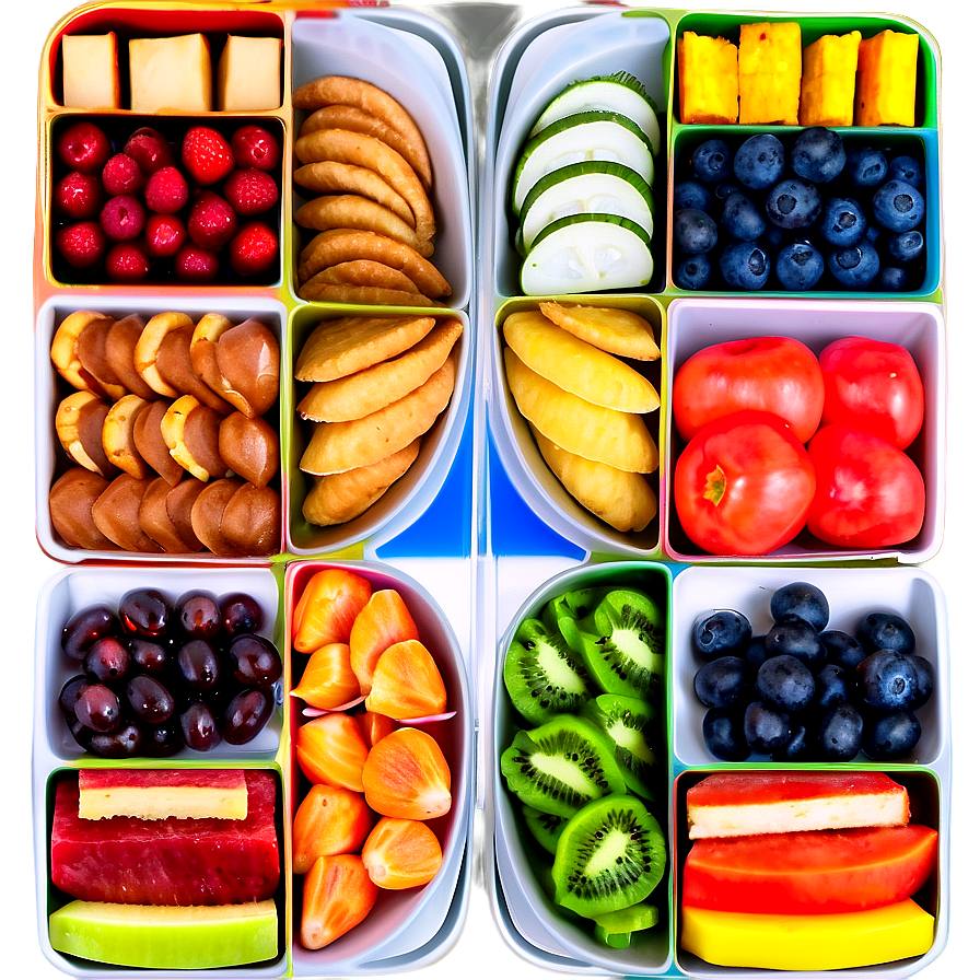 Multi-sectional Snack Trays Png 06202024 PNG