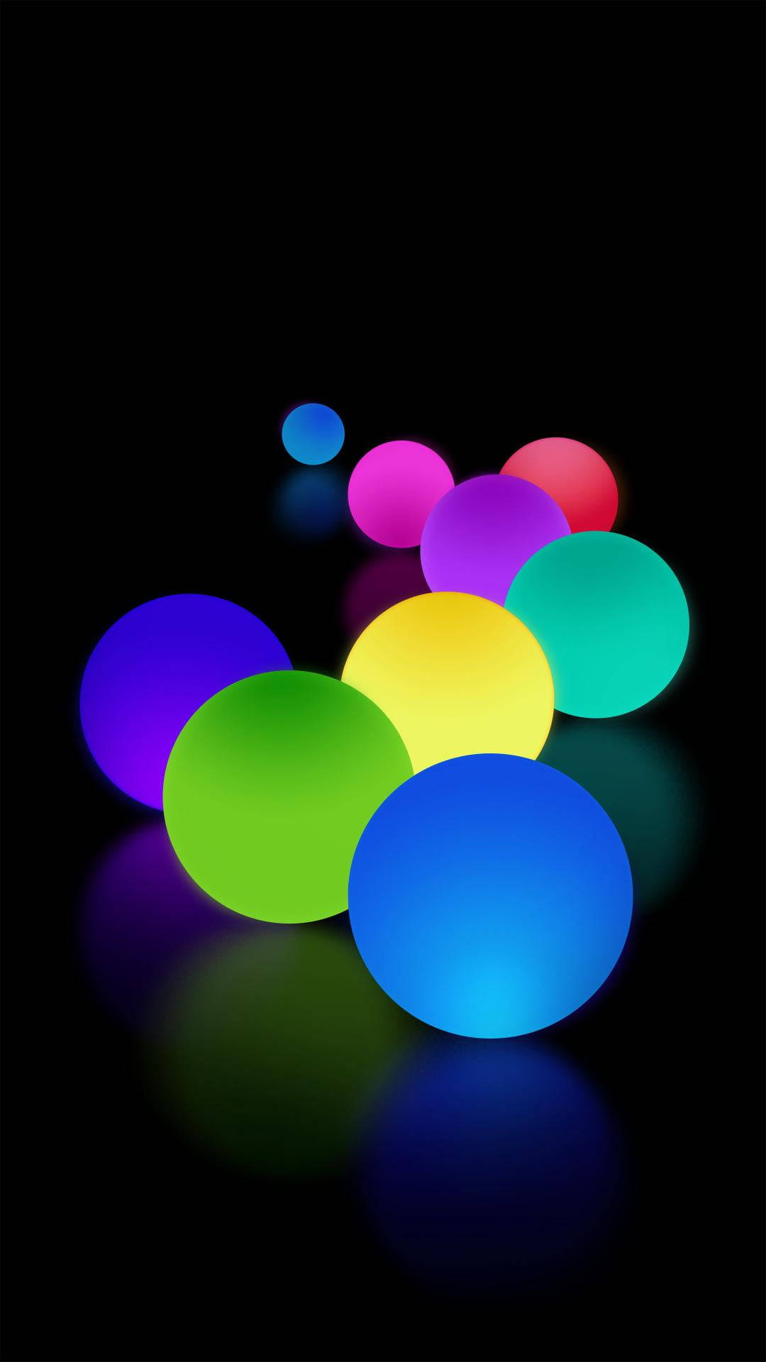 Multicolor Balloons And Balls Wallpaper