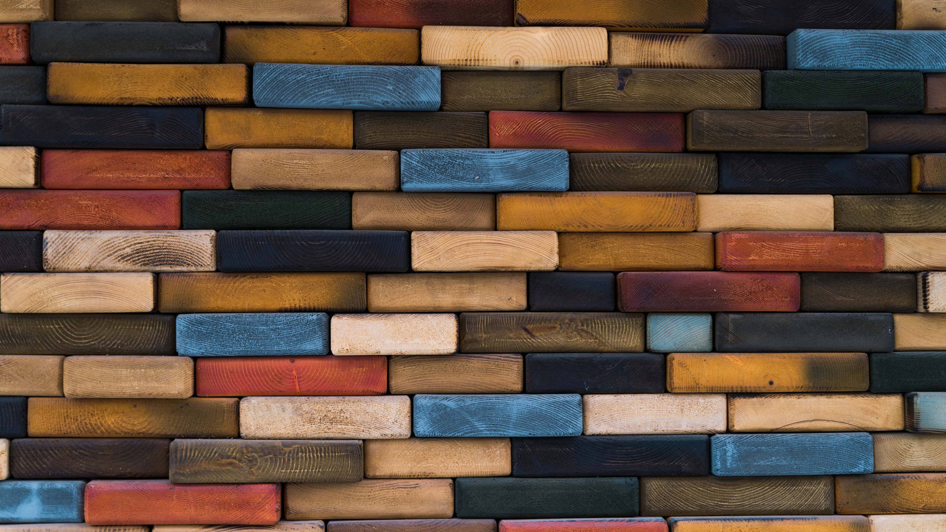 Multicolor Classic Bricks Wallpaper