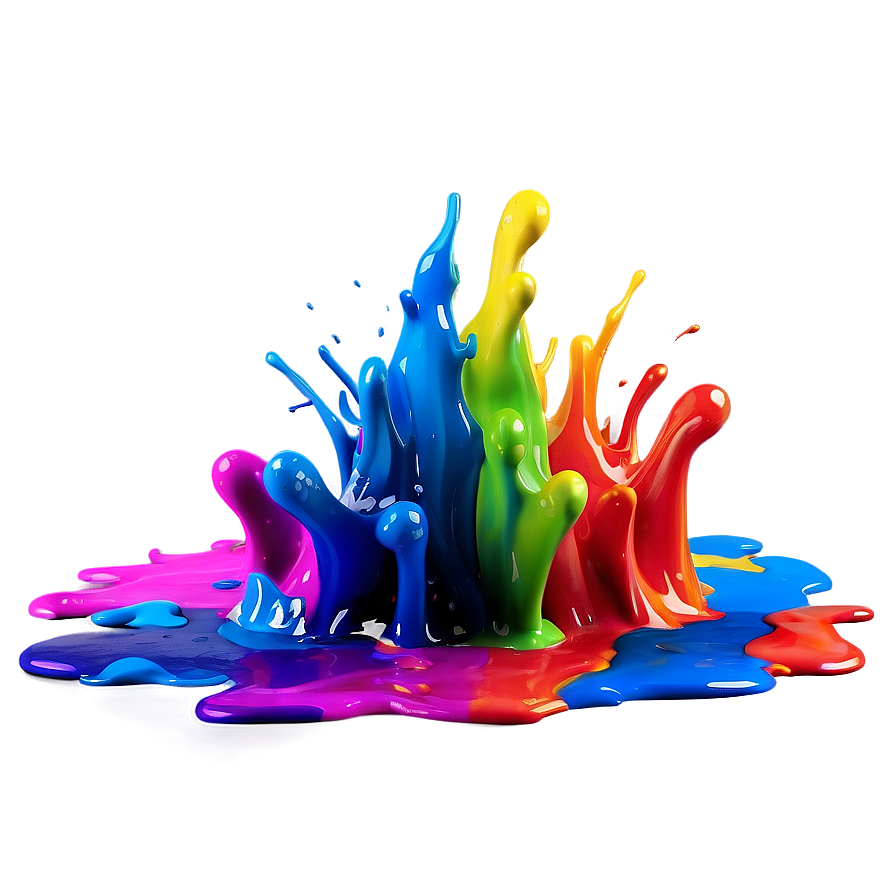 Multicolor Splash Art Png Jni52 PNG