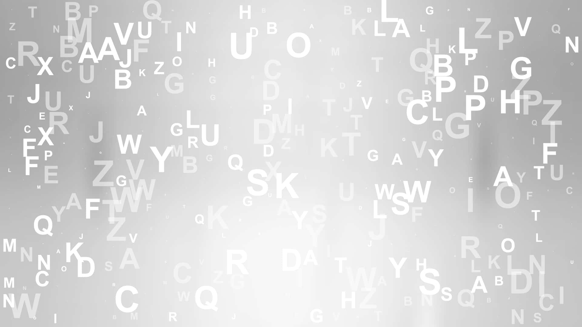 Multicolored Alphabet Letters Scattered On White Background