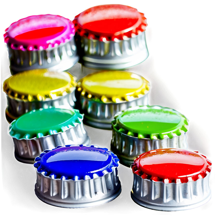 Multicolored Bottle Cap Png 59 PNG