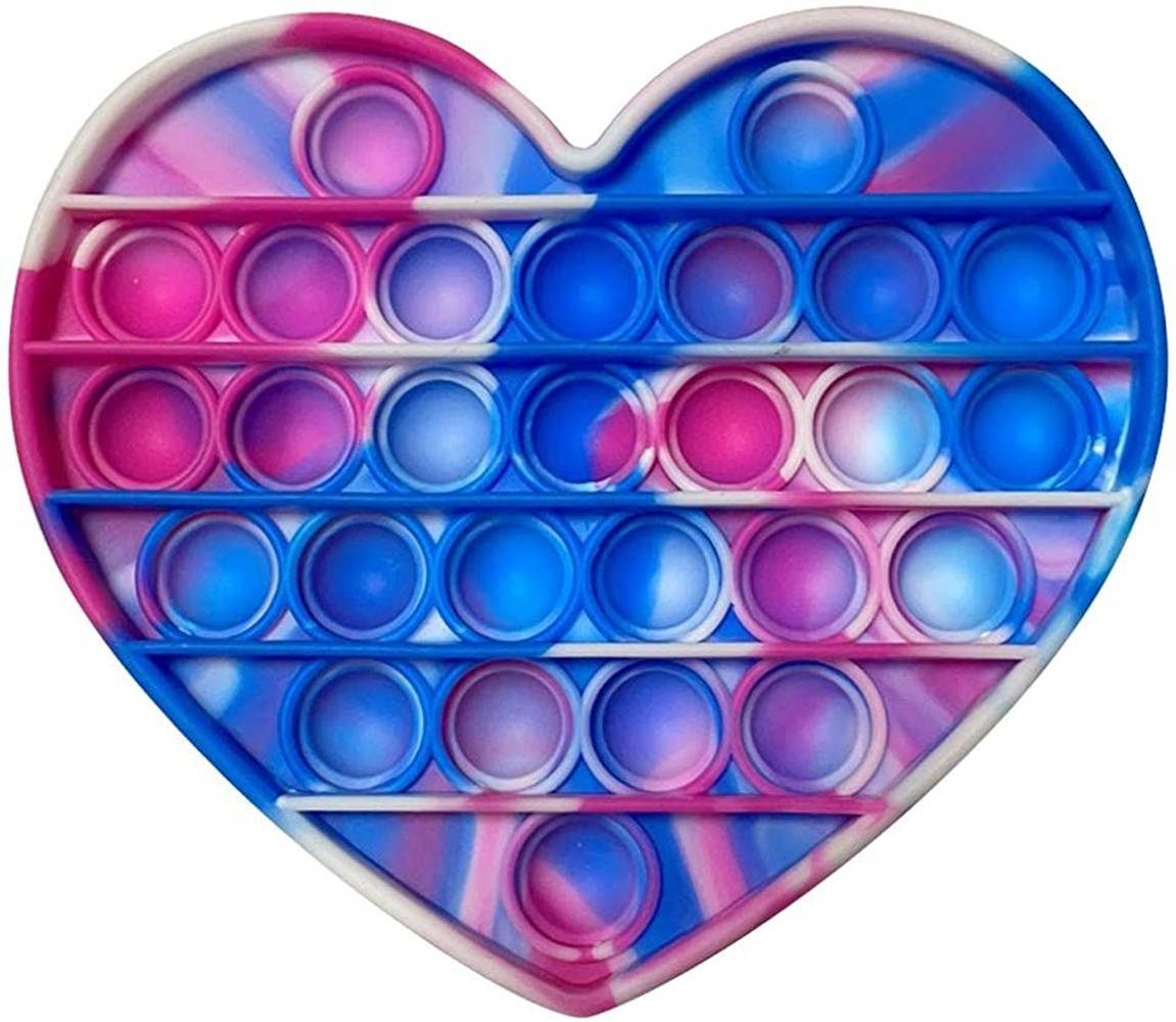 Multicolored Heart Pop It Wallpaper