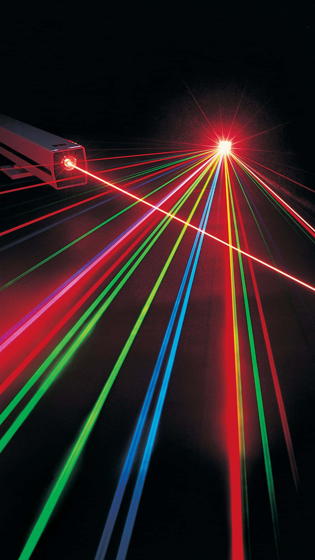 Multicolored Laser Beams Display Wallpaper