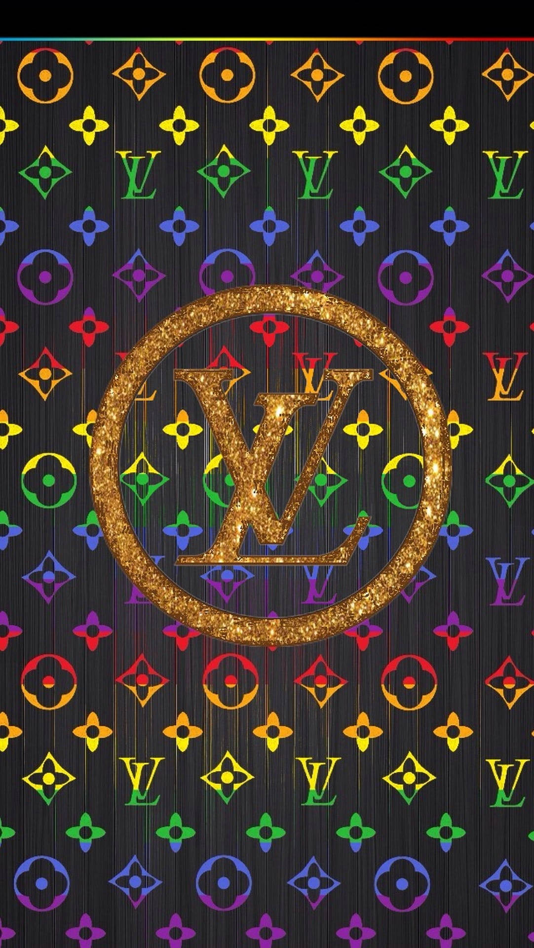 Multicolored Louis Vuitton Phone Background
