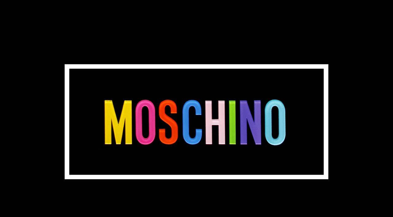 Moschino white logo black fashion material HD phone wallpaper  Peakpx