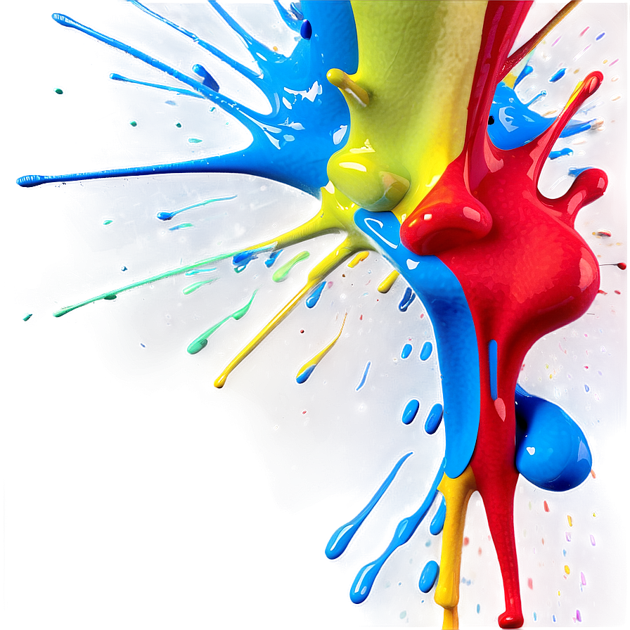 Multicolored Paint Splash Png Ioo13 PNG