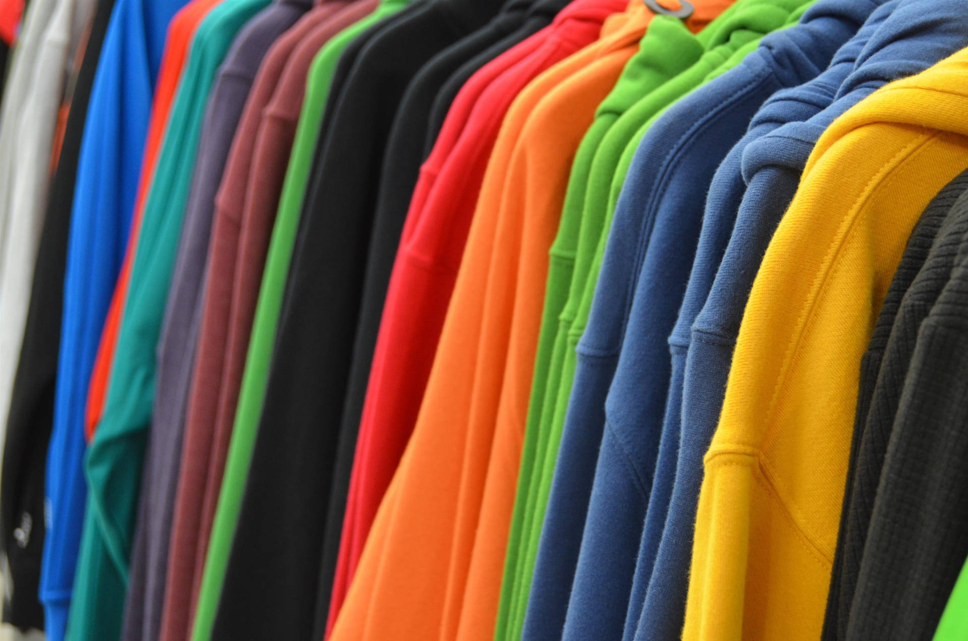 Multicolored Plain Clothes Background
