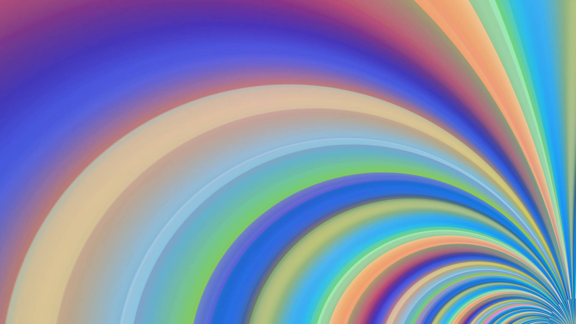 Multicolored Rainbow Aesthetic Pastel Wallpaper