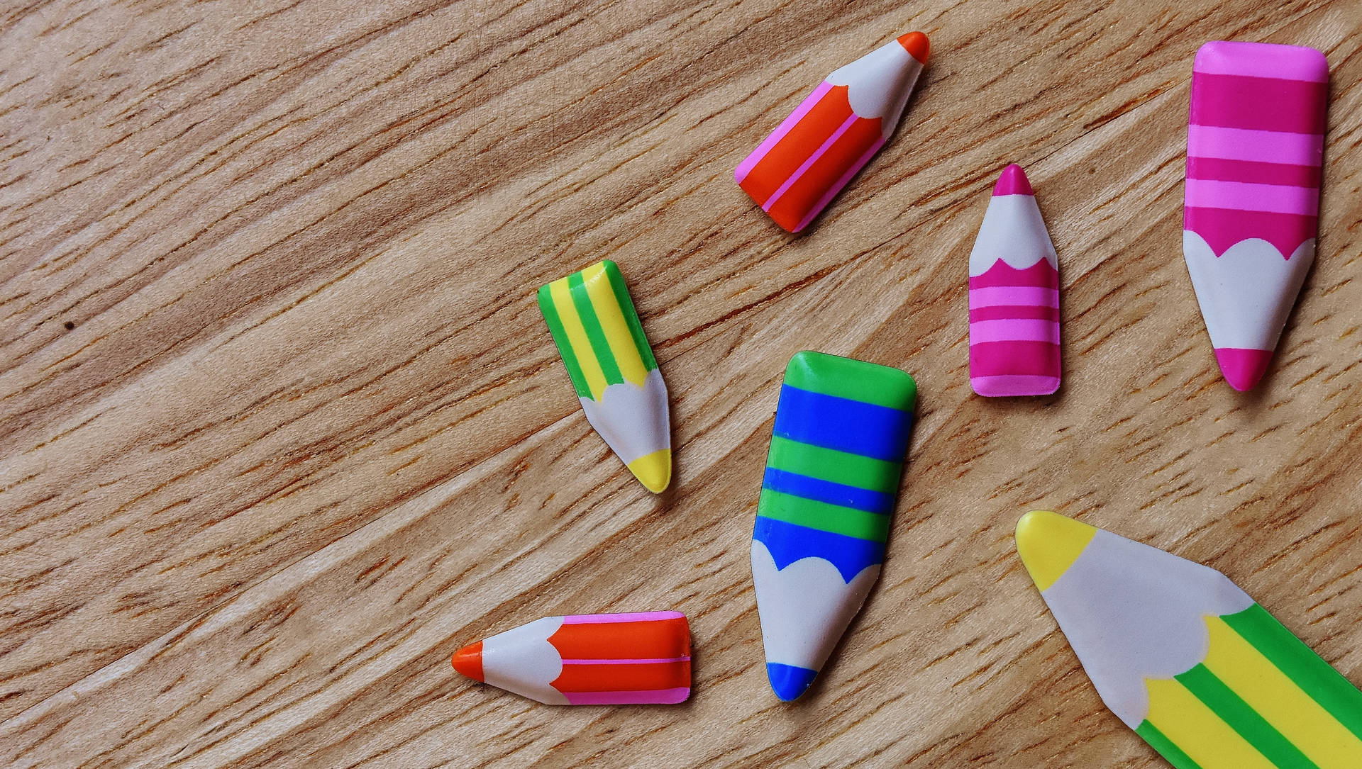 Multicolored School Pencil Stickers