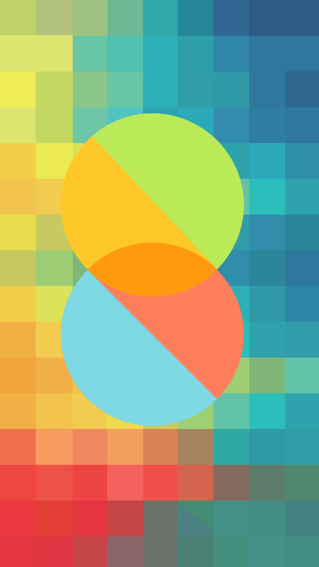 Multicolored Semicircles Miui Wallpaper