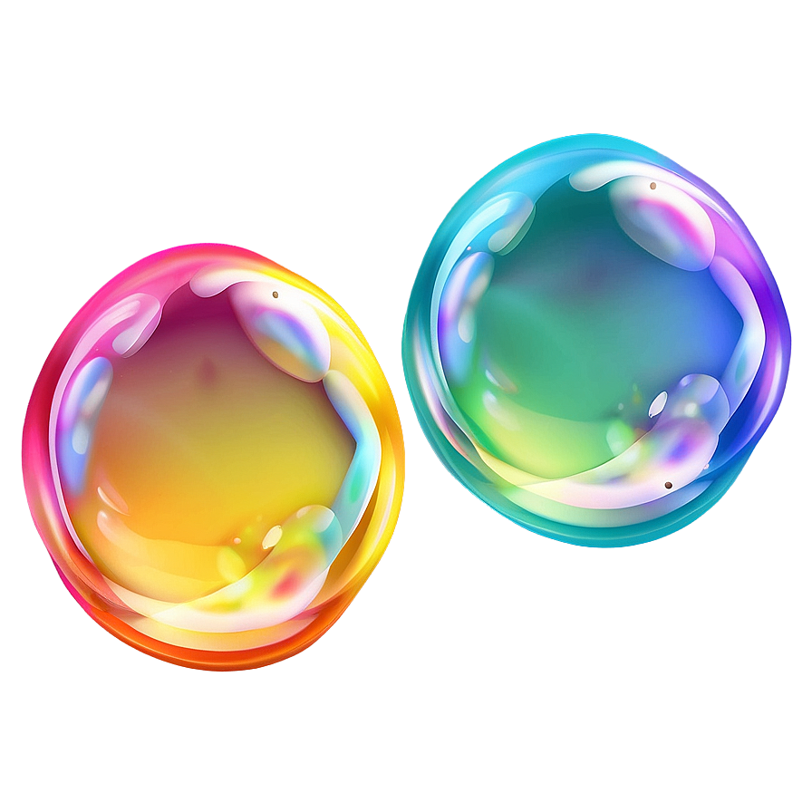 Multicolored Soap Bubbles Png 6 PNG