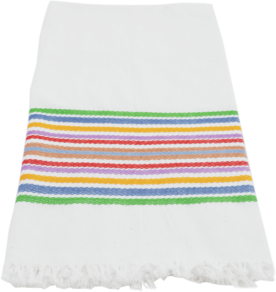 Multicolored Striped Towel PNG