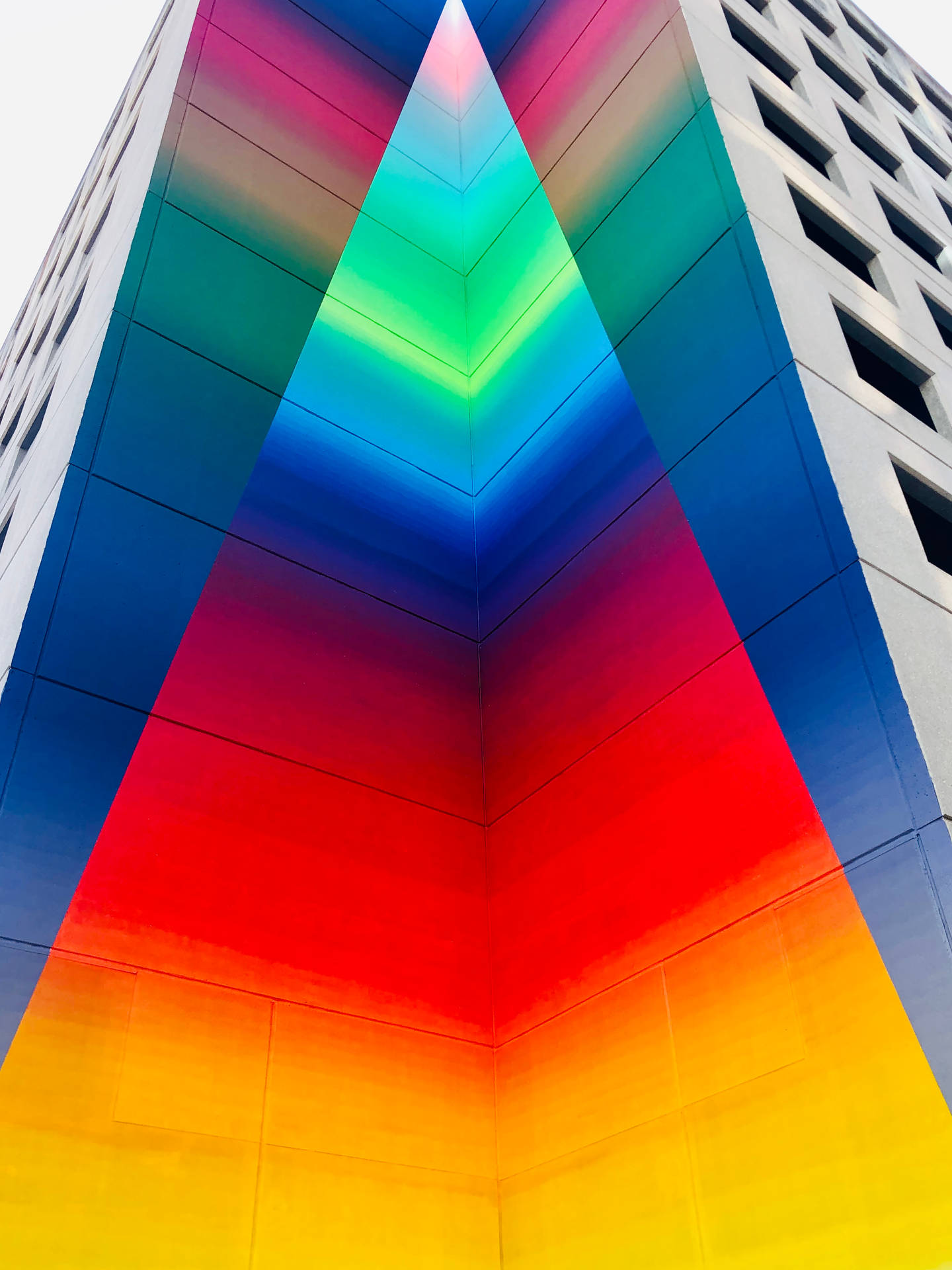 Flerfarvet Trekant Prisme Wallpaper