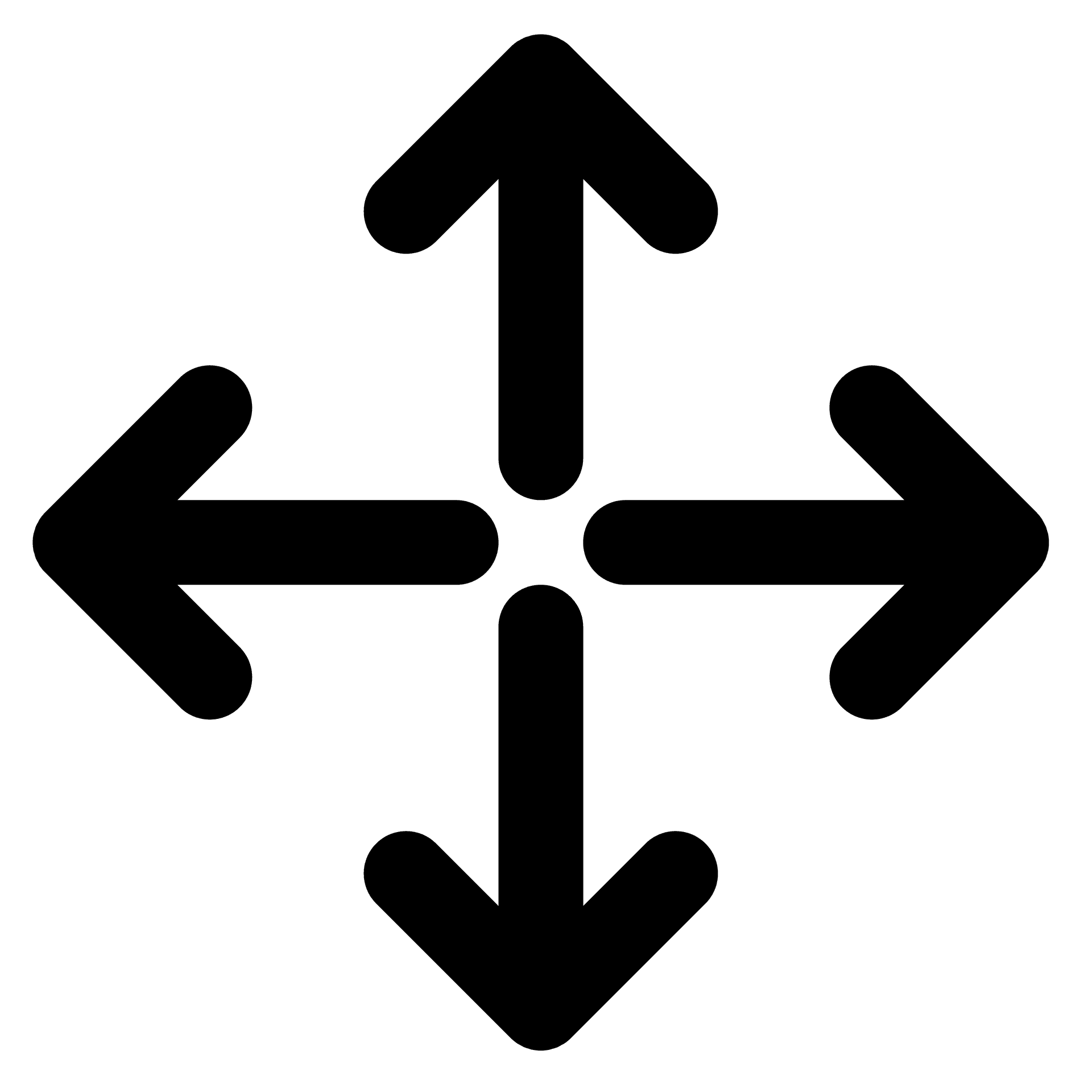 Multidirectional Arrow Symbol PNG
