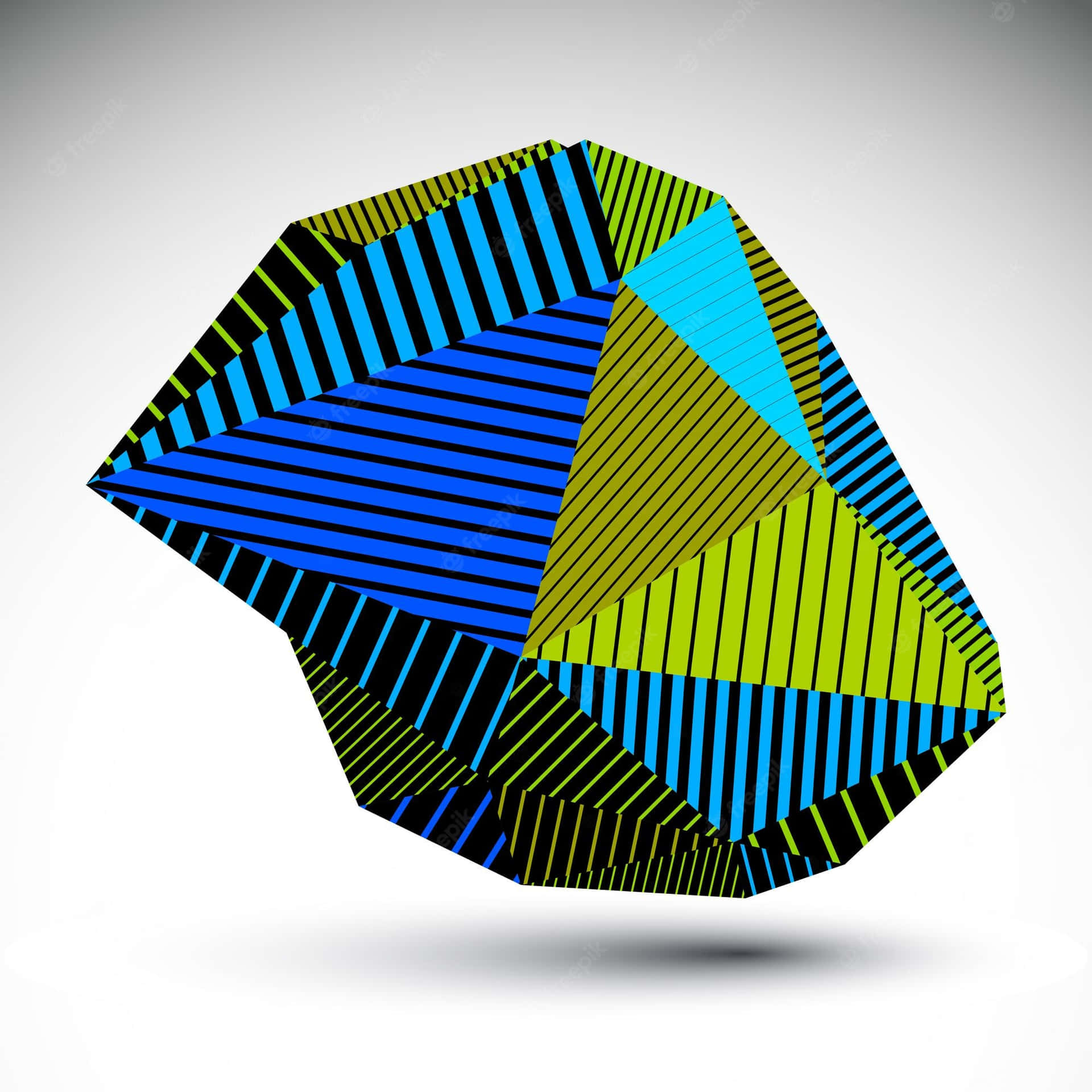 Multifaceted Prism Shape Wallpaper