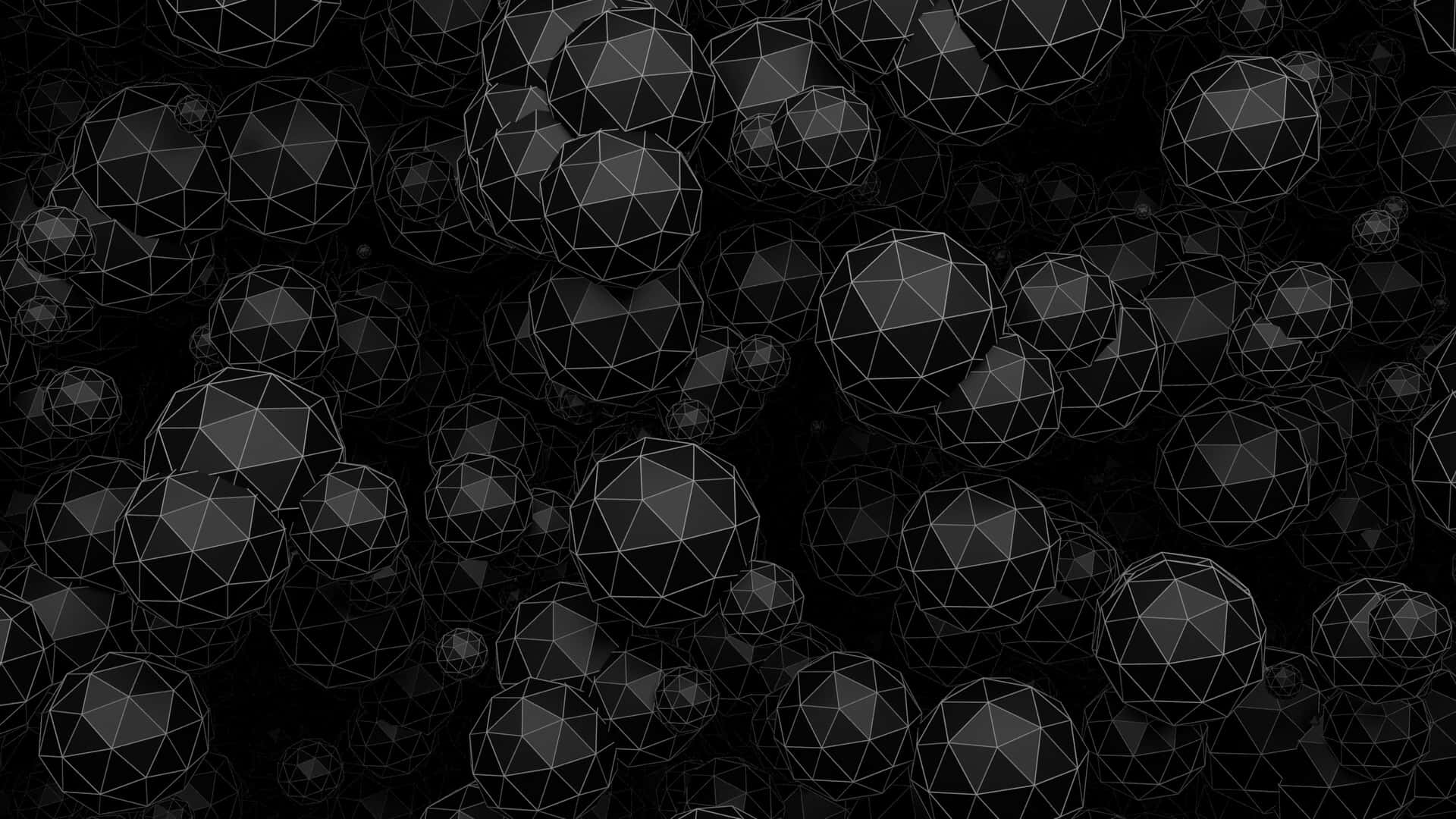 Multifaceted Prism Spheres Wallpaper