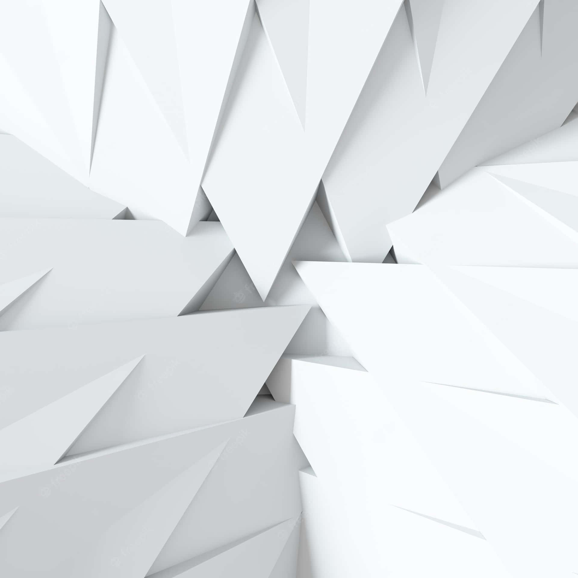 Multifaceted White Walls Wallpaper