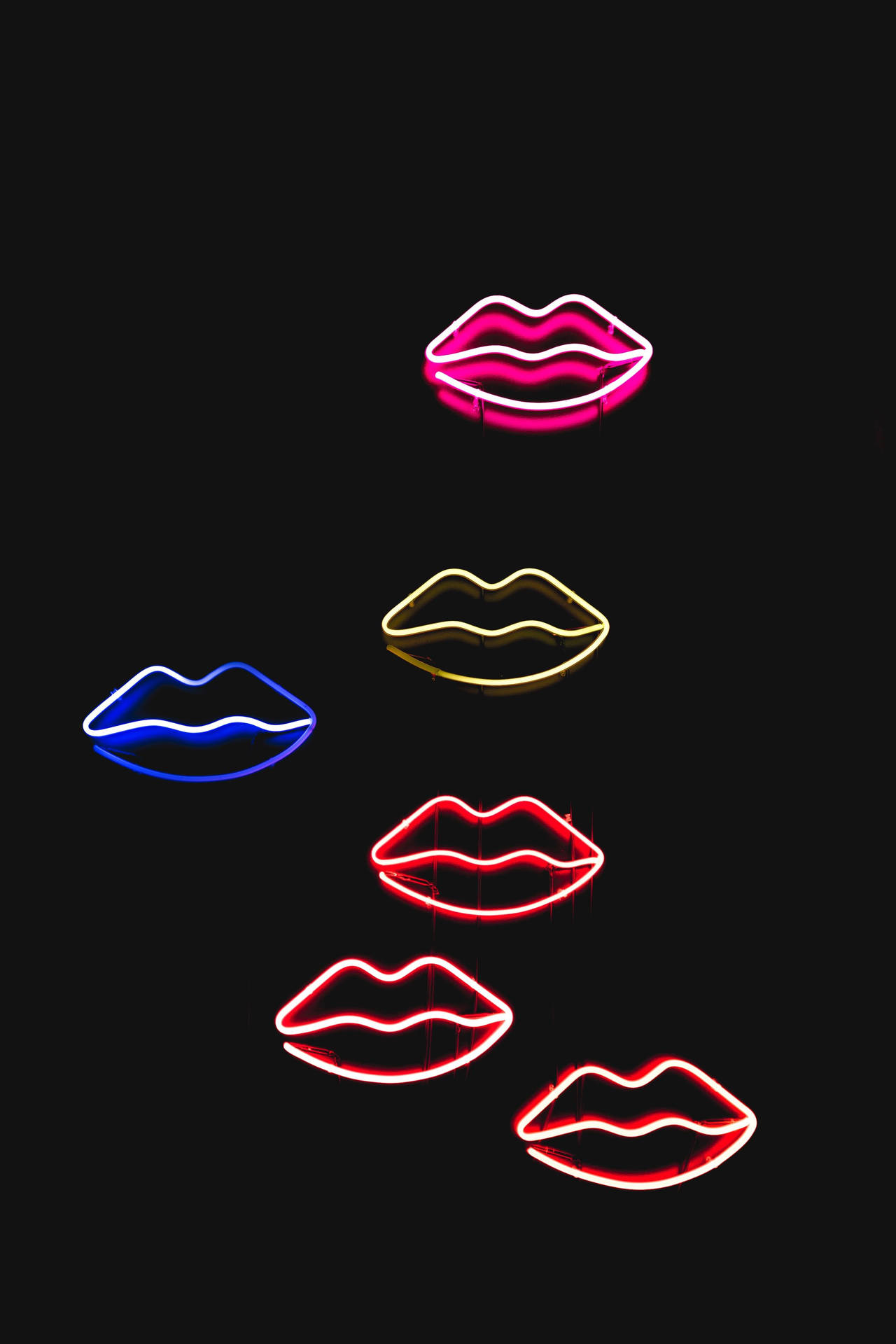 Multiple Lips Sign Wallpaper