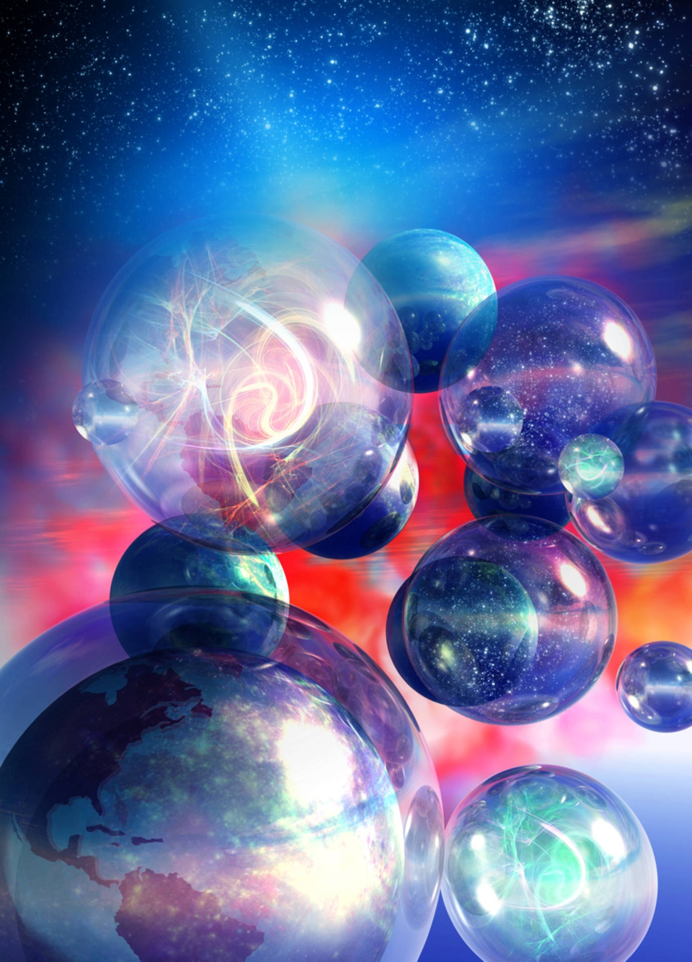 Multiverse Bubble Theory Art Wallpaper