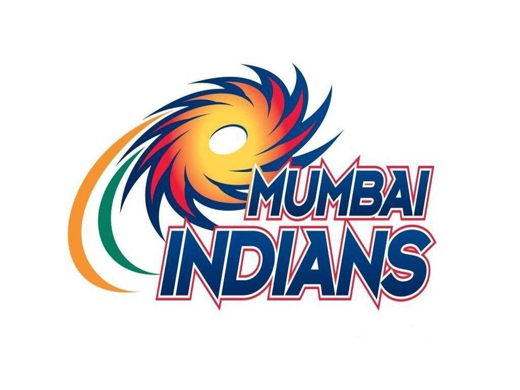 Mumbai Indians Wordmark Tapet: Se Mumbai Indians logoet helt tæt med dette offcielle Mumbai Indians Wordmark Tapet. Wallpaper