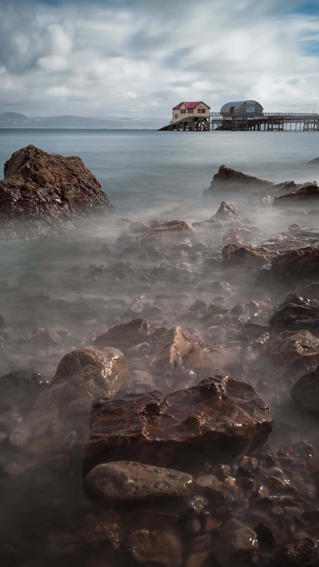 Mumbles Pier Swansea Coastline Wallpaper