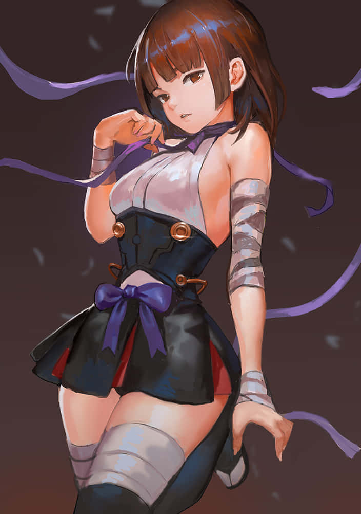 Mumei Kabaneri Artistic Portrait Wallpaper