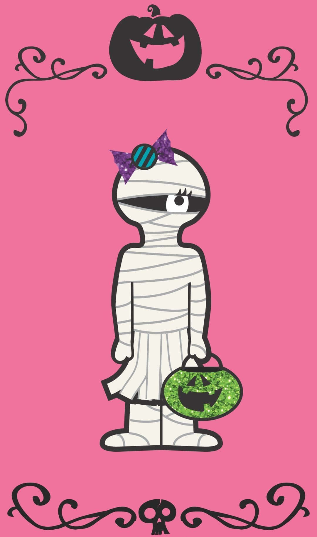 Dress up to Spook your Neighbors with a Mummy Costume Wallpaper