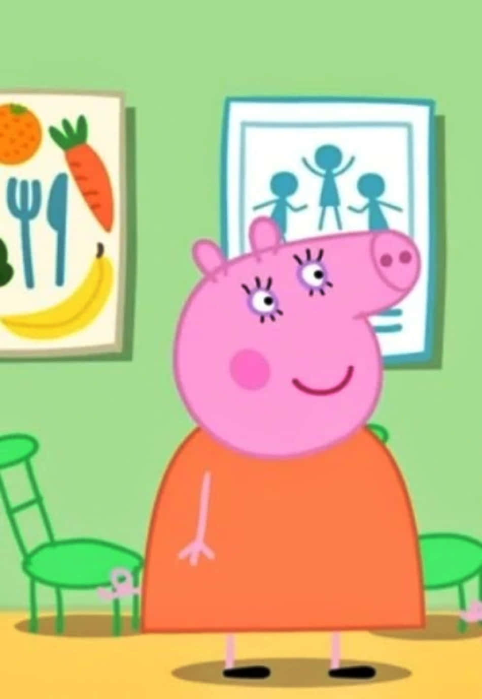 "Enjoy a lovely day at the park with Mummy Pig" Wallpaper