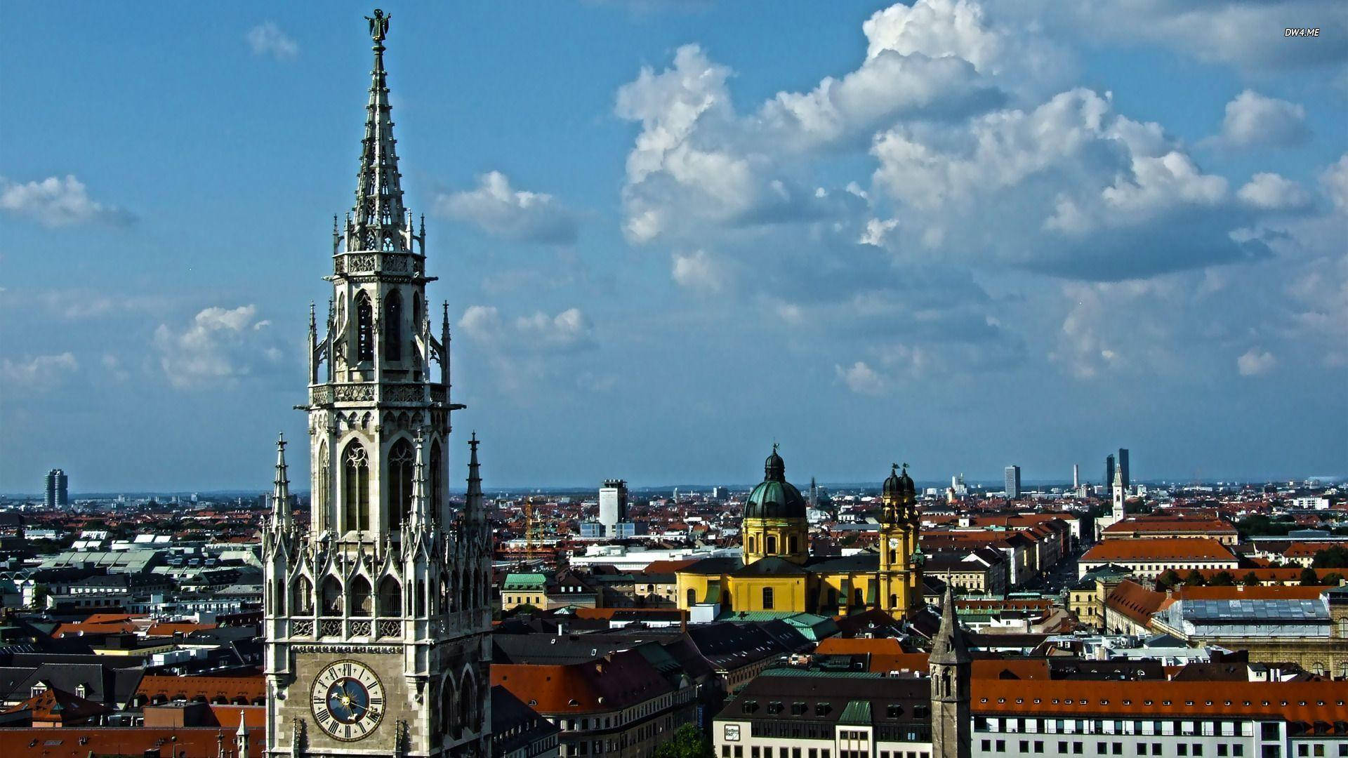 Munich City Town Hall Tower Picture