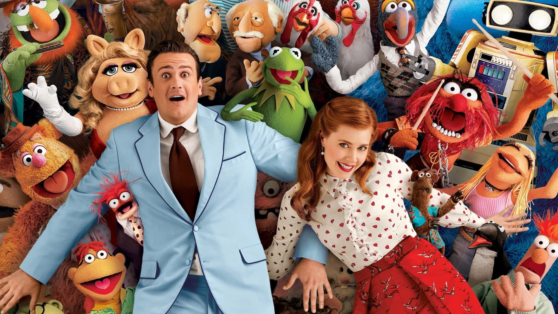Muppets Cast Group Photo Wallpaper