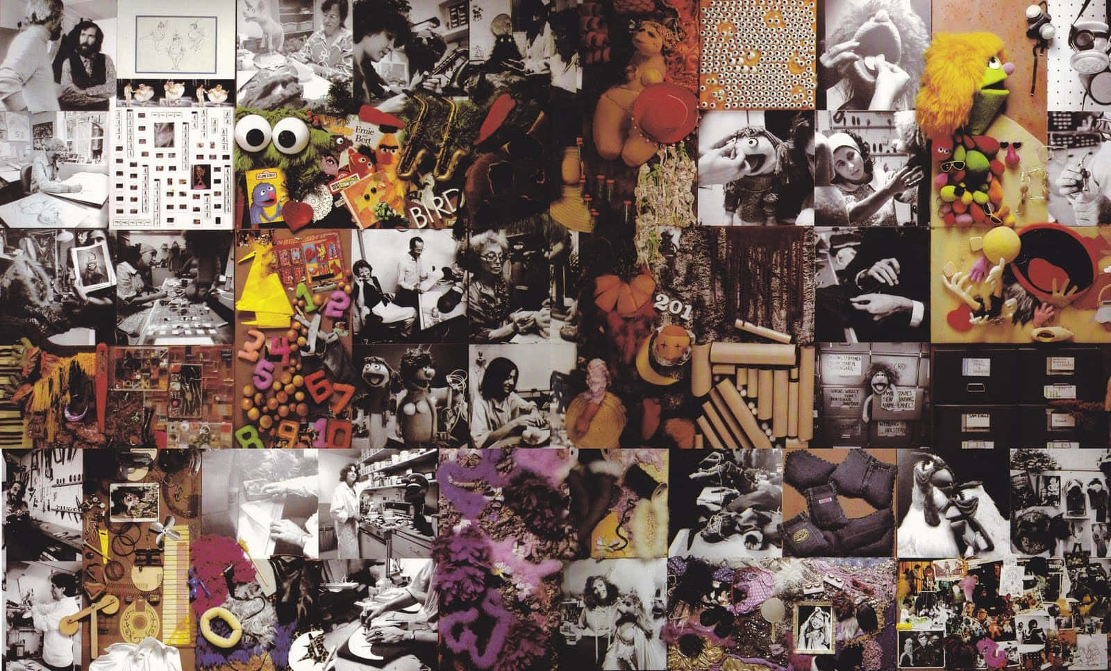 Muppets Collage Memorabilia Wallpaper