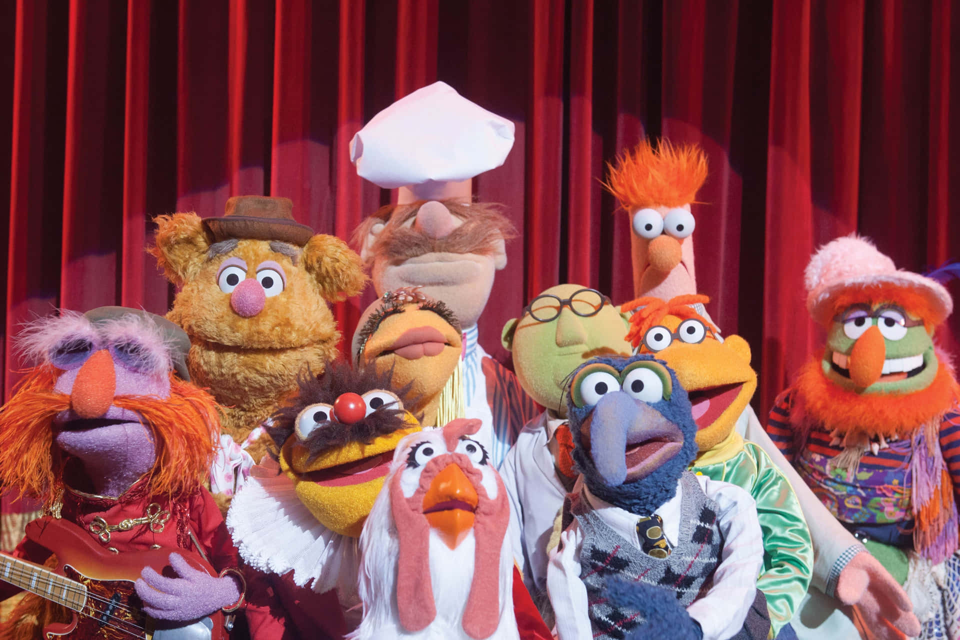 Muppets Group Performance Stage Wallpaper