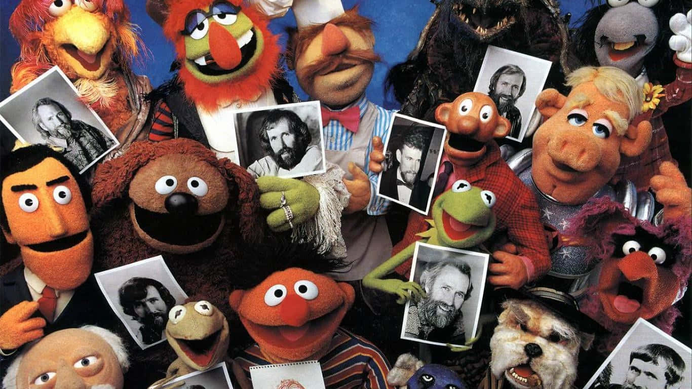 Muppets Holding Photos Group Shot Wallpaper
