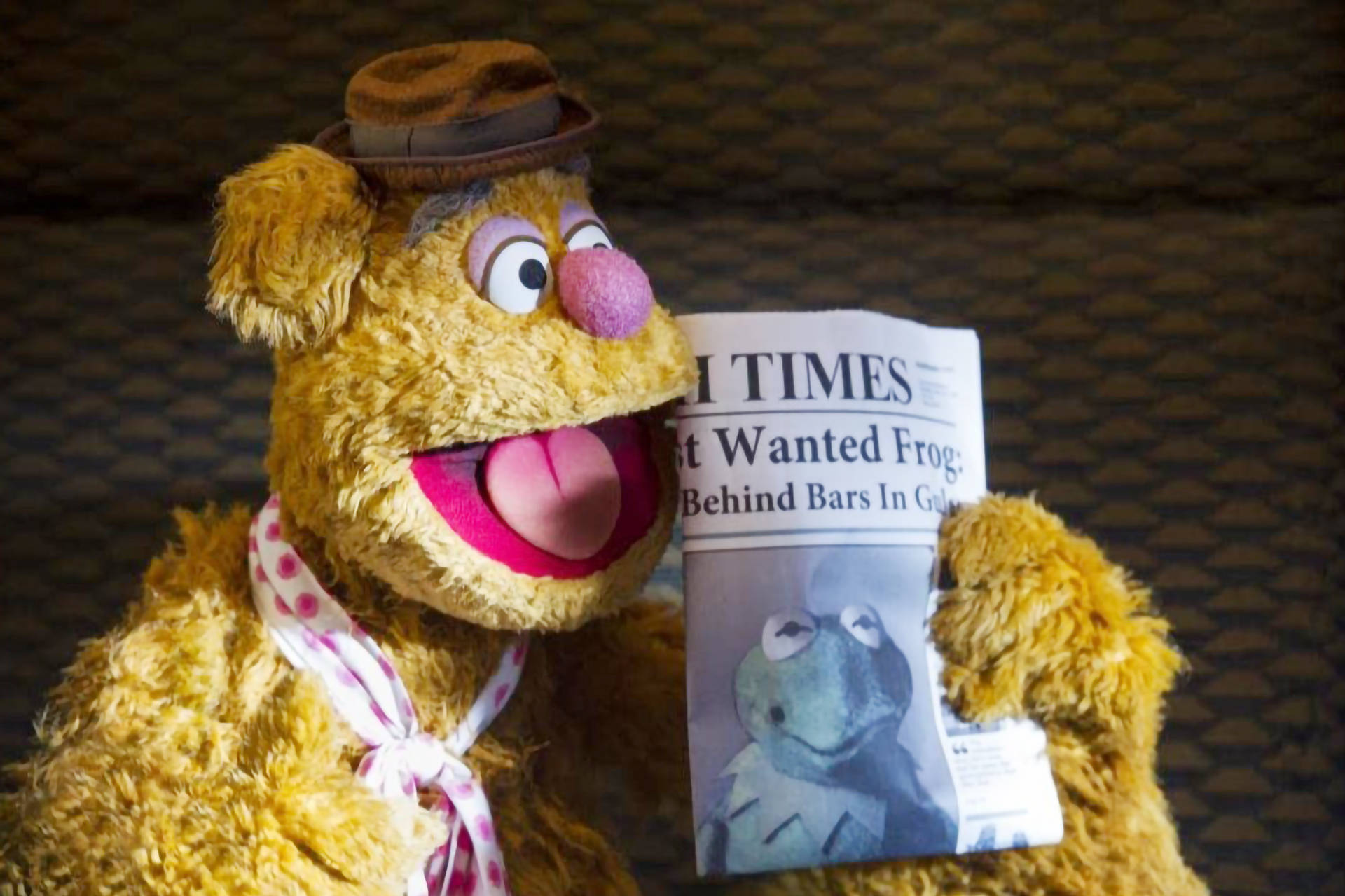 Muppets Most Wanted Fozzie Newspaper