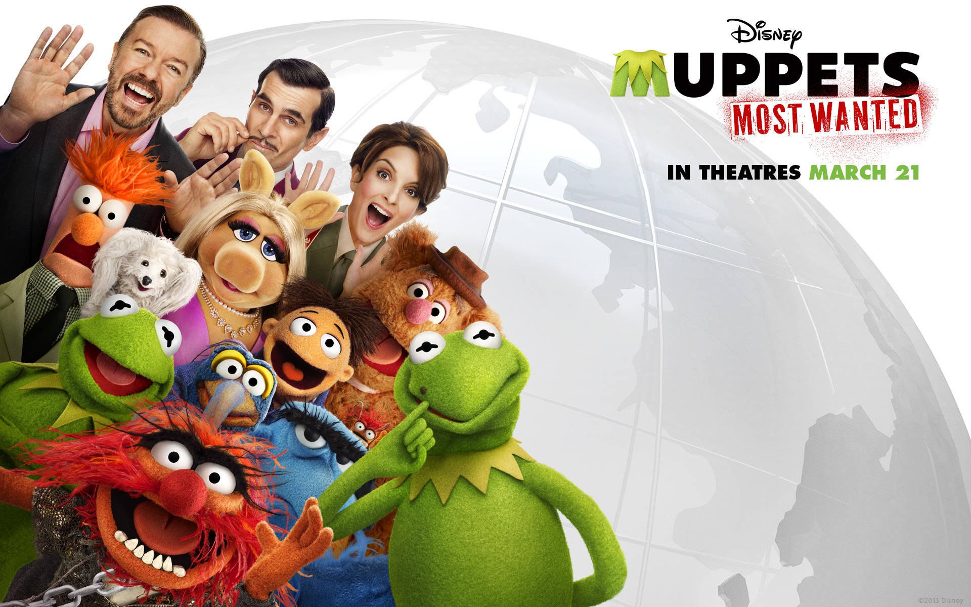 Pôsterdo Filme Muppets 2 - Procurados E Amados. Papel de Parede