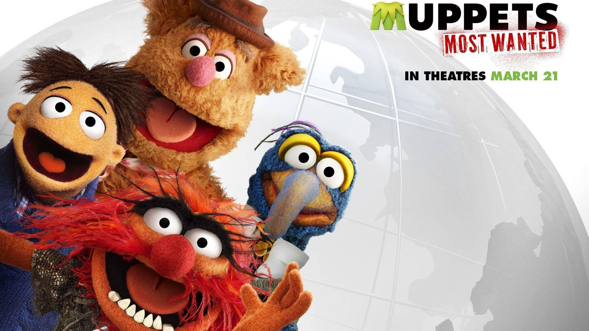Muppets Most Wanted Walter, Fozzie, Animal, Gonzo