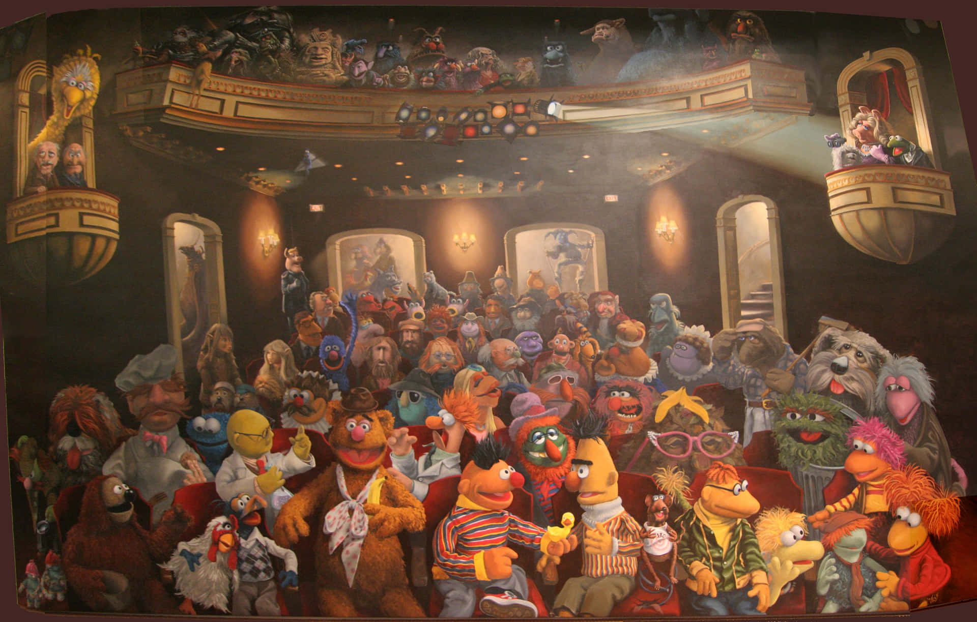 Muppets Theater Gathering.jpg Wallpaper