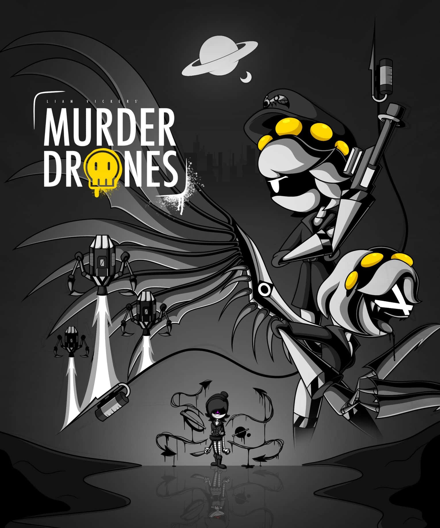 Murder Drones Poster Art Wallpaper