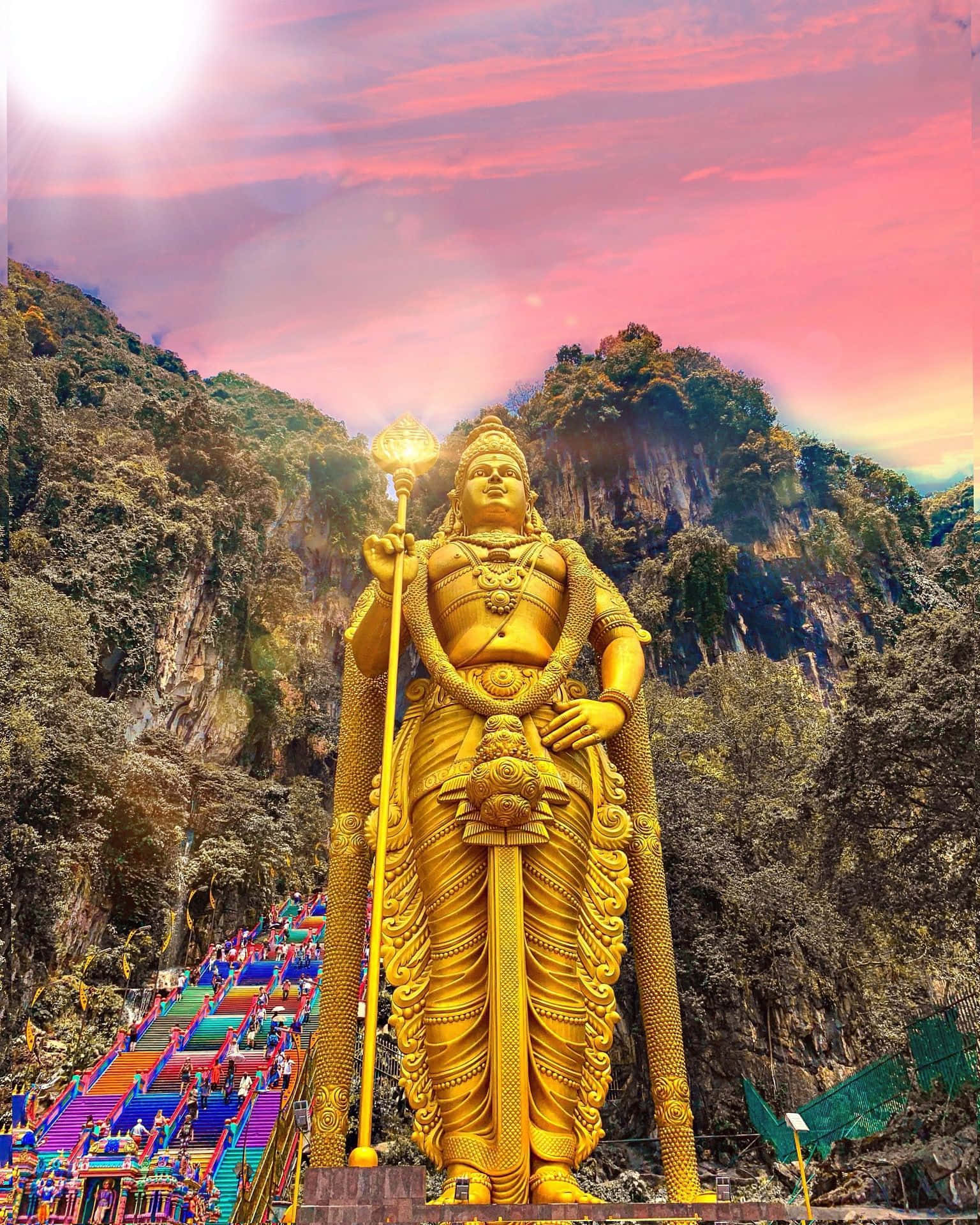 "Shrine to Hindu God Murugan"