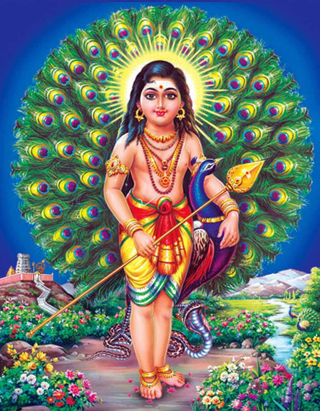The Divine Lord Murugan, God of War and Victory