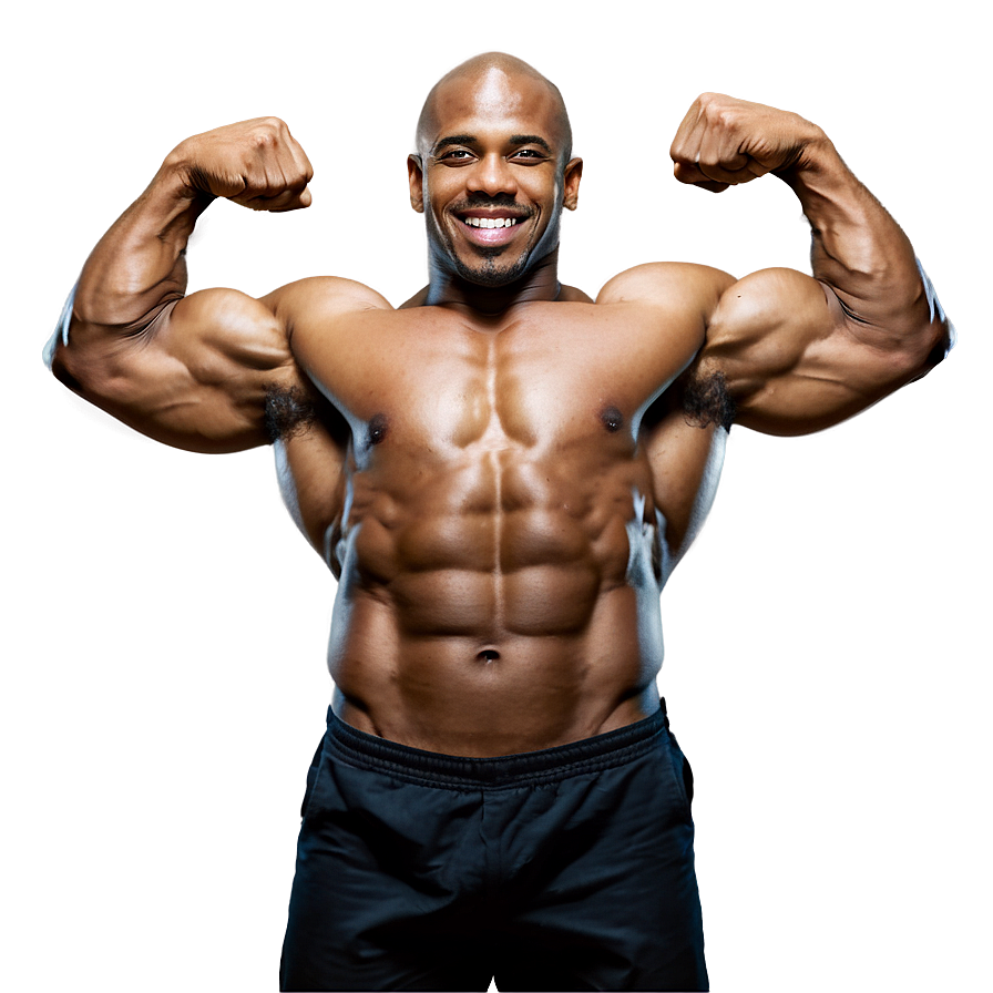 Muscle Man Bodybuilder Png 06252024 PNG