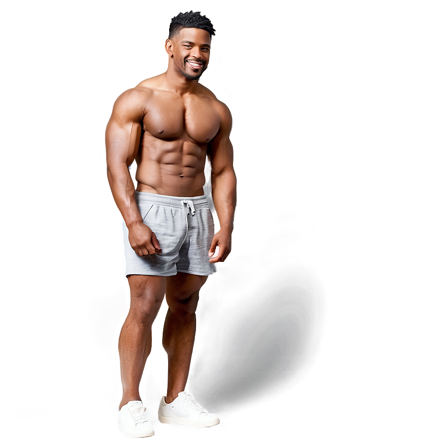 Muscle Man In Shorts Png Vnl43 PNG