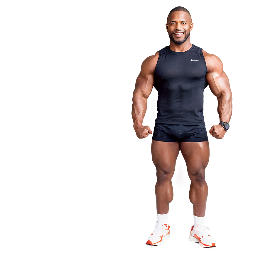 Muscle Man In Sports Gear Png Pah21 PNG