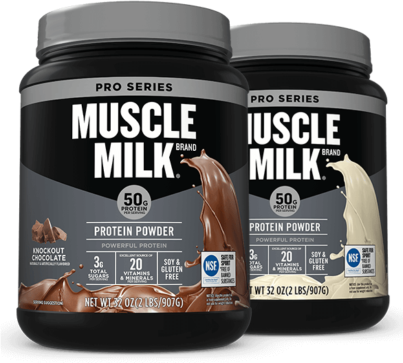 Muscle Milk Protein Powder Containers PNG
