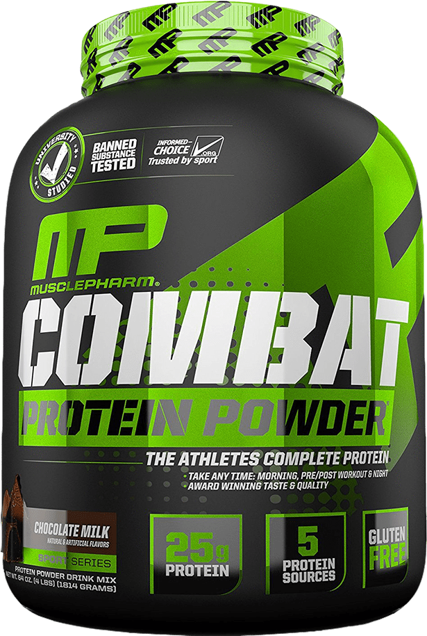 Muscle Pharm Combat Protein Powder Container PNG