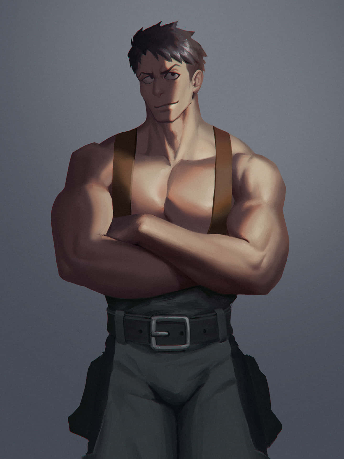 Personnage D'anime Musclé Akitaru Obi Fond d'écran